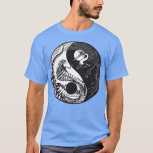 T-shirt Yin Yang Snake vs Crane
