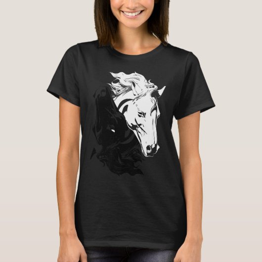 T-shirt Yin-yang Year Of The Horse 2026 Happy Chinese New (Devant)