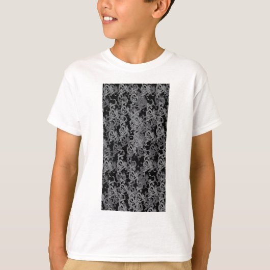 T-shirt Ying Yang Gray Dragons (Devant)