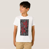 T-shirt Ying Yang Red Dragons (Devant entier)