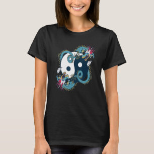 T-shirt Ying Yang Tai Chi Dessin de Dragon pour la Méditat