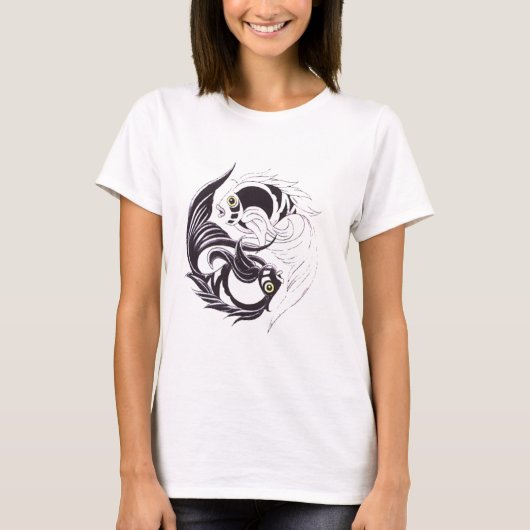 T-shirt YingYang Koi (Devant)