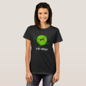 T-shirt Yip-pea Happy Pea Pun Dark BG (Devant entier)