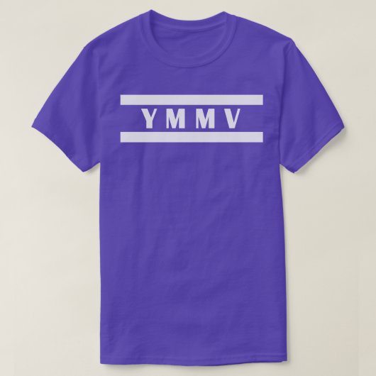 T-shirt ymmv votre village peut varier (Design devant)