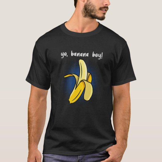 T-shirt Yo Banana Boy Banana Plantain Fruit (Devant)