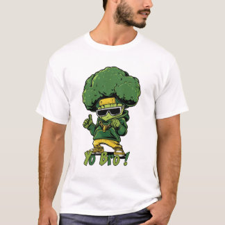 T-shirt YO BRO ! - brocoli hip hop en cuisine