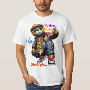 T-shirt "Yo Bro !" HipHop Lifestyle - Bear Rap