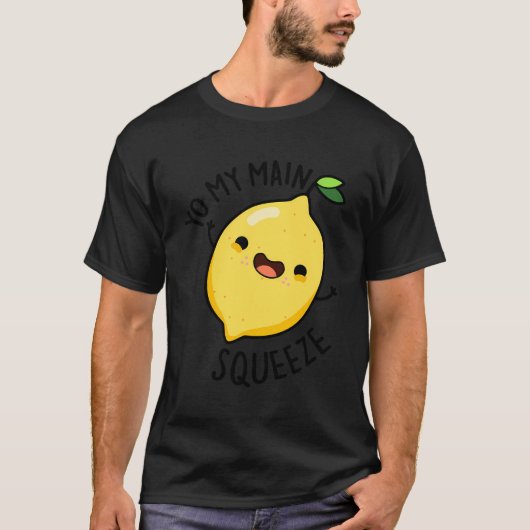 T-shirt Yo Ma Squeeze Principale Funny Pun citron (Devant)