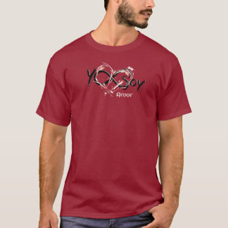 T-shirt Yo Soy Amor con Corazón Abstracto