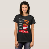 T-shirt Yo soy bien délicado nomas como poulet Funny Span (Devant entier)