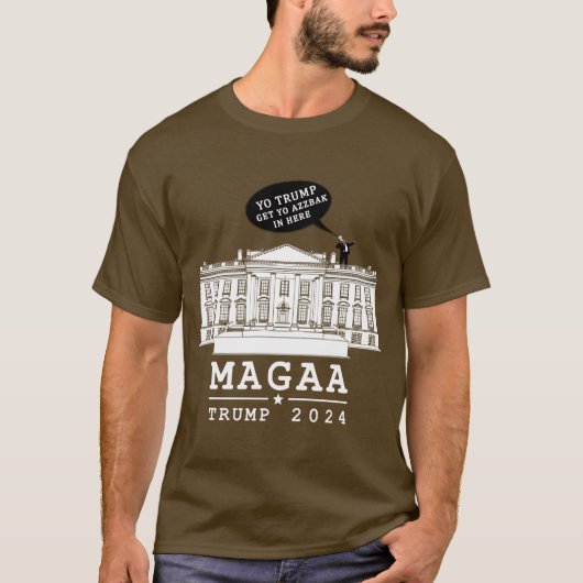 T-shirt YO TRUMP 2024 MAGA (Devant)