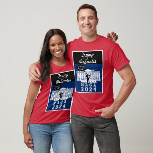 T-shirt YO TRUMP DESANTIS 2024 Whitehouse Ultra MAGA