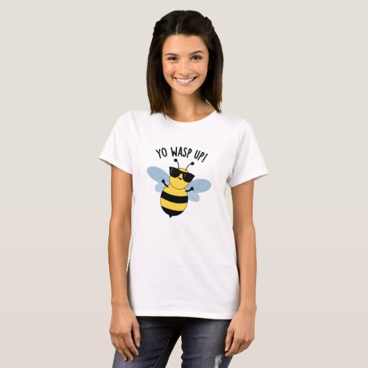 T-shirt Yo Wasp Up Funny Bug Pun (Devant entier)