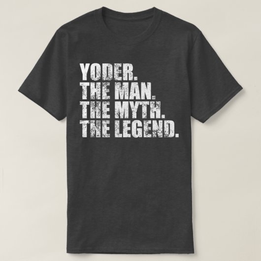 T-shirt Yoder Yoder Nom de famille Yoder nom de famille Yo (Design devant)