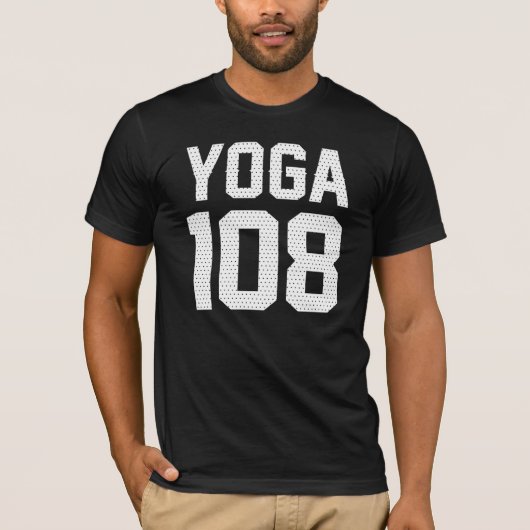 T-shirt YOGA 108 - impression white (Devant)