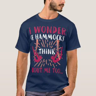T-shirt Yoga Aérien Je Me Demande Si Hammocks Pense À Moi