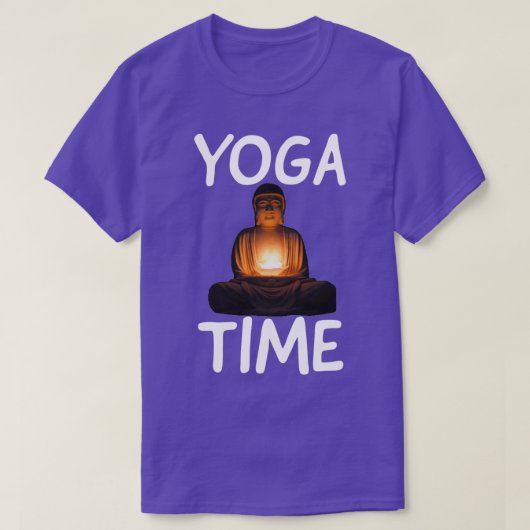 T-shirt yoga amusant yoga heure 9 (Design devant)