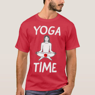 T-shirt yoga amusant yoga time 8