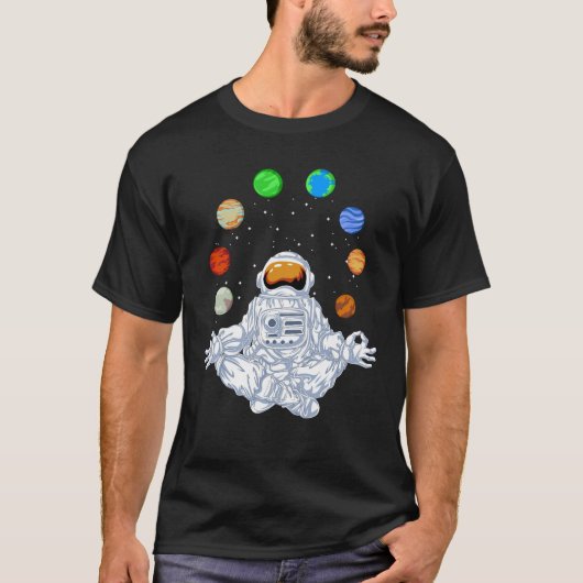 T-shirt Yoga astronaute (Devant)