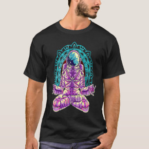 T-shirt Yoga astronaute position du lotus méditation tantr