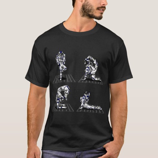 T-shirt Yoga astronaute spatial (Devant)