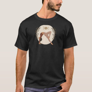 T-shirt Yoga bleu lune pour femmes