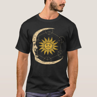 T-shirt Yoga bohème du soleil et de la lune hippie robe ca