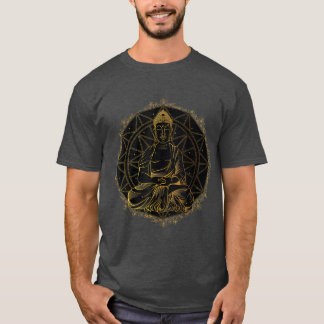 T-shirt Yoga Bouddha Mandala Design pour femmes hommes Man