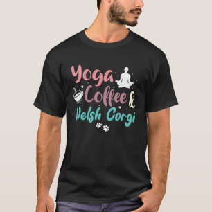 T-shirt Yoga Café Et Corgis Gallois