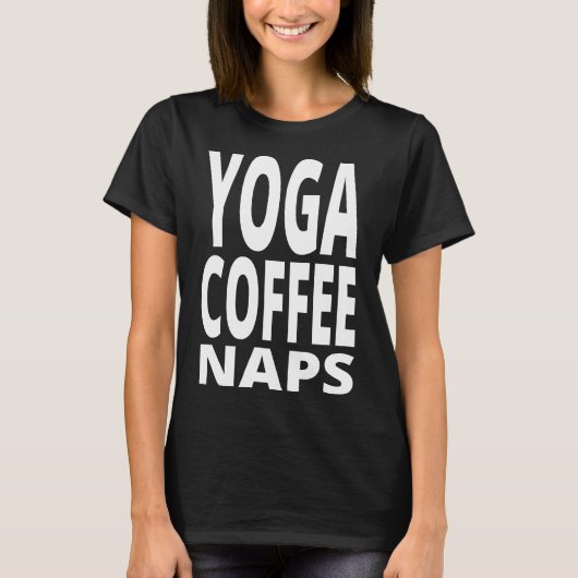 T-shirt Yoga Café Naps (Devant)