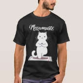 T-shirt Yoga Cat Meowmaste Namaste (Devant)