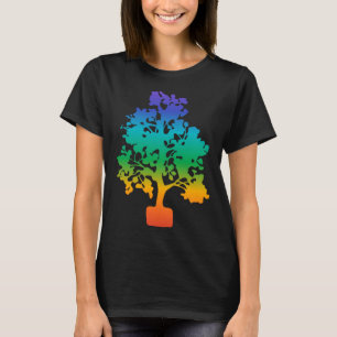 T-shirt Yoga Chakra Méditation Spirituelle Arbre De Vie Ha