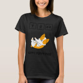 T-shirt Yoga Chien Chimie Joyeux Pose Chiot (Devant)
