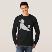 T-shirt Yoga de caniche (Devant entier)