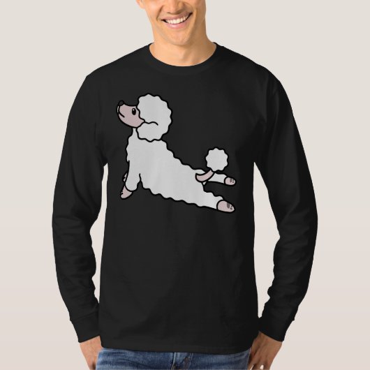T-shirt Yoga de caniche (Devant)