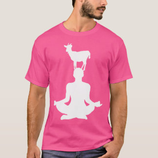 T-shirt Yoga de chèvre mignonne