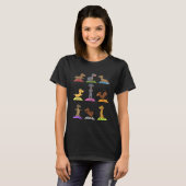 T-shirt Yoga de dachshund (Devant entier)