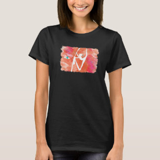 T-shirt Yoga de soie aérienne juste suspendu Yoga de soie