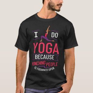T-shirt Yoga Débutant Exercice Poses Citations Méditation