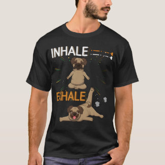 T-shirt Yoga drôle de bouledogue de méditation animale Nam
