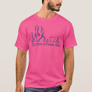 T-shirt Yoga Écouter votre corps ECG Yoga Mantra