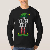 T-shirt Yoga Elf Matching Famille Groupe Noël (Devant)
