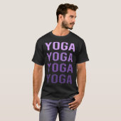 T-shirt Yoga en violet (Devant entier)