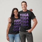 T-shirt Yoga en violet (Unisexe)