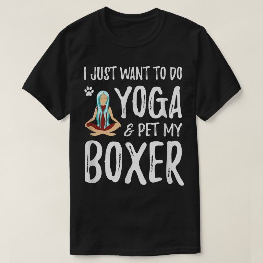 T-shirt Yoga et boîte pour Funny Chien Maman Idée cadeau (Design devant)