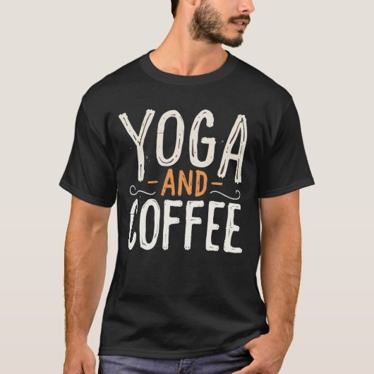 T-shirt Yoga et café (Devant)