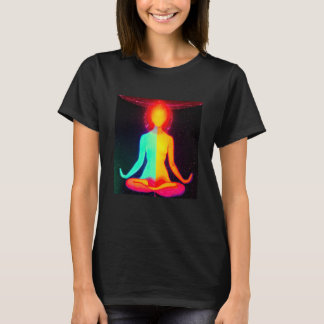 T-shirt Yoga Girl Female Sun Salutation Meditation Chakra 