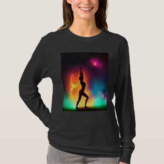 T-shirt Yoga Girl Female Sun Salutation Meditation Chakra 