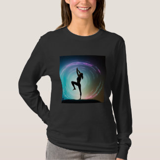 T-shirt Yoga Girl Female Sun Salutation Meditation Chakra 