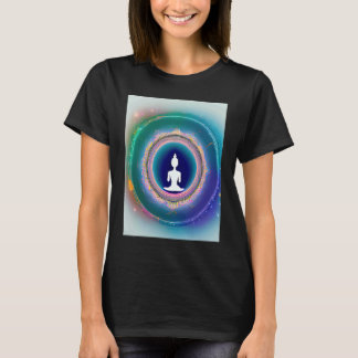 T-shirt Yoga Girl Female Sun Salutation Meditation Chakra
